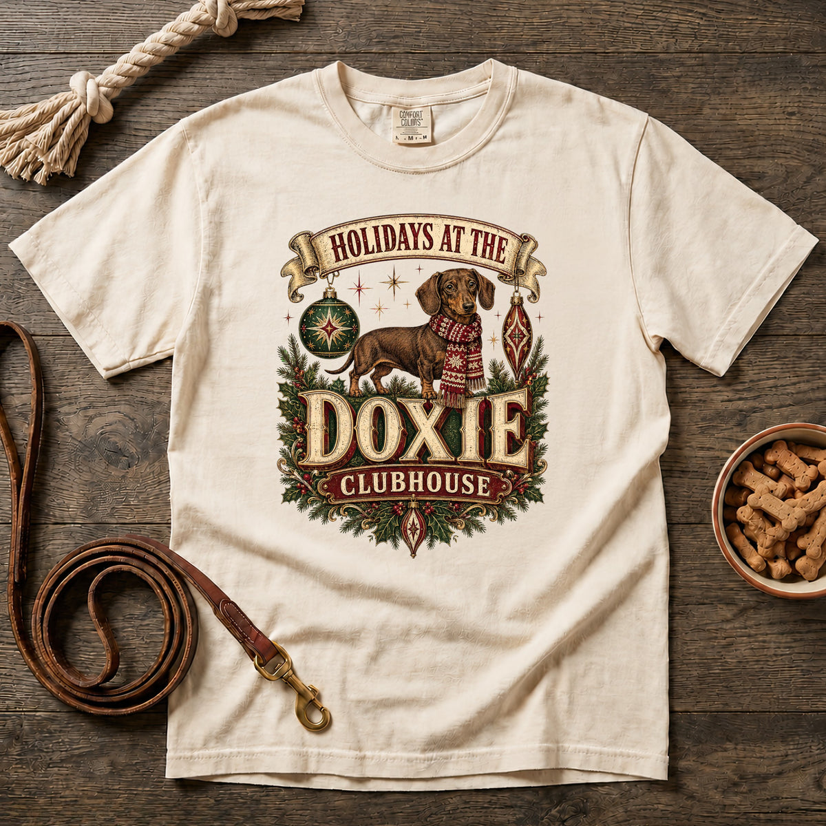Holidays at the Doxie Clubhouse T-Shirt