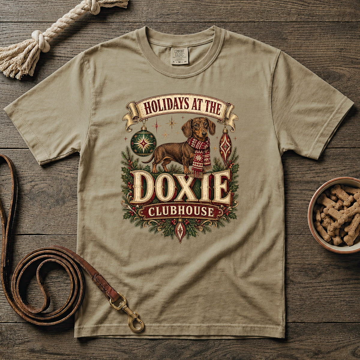 Holidays at the Doxie Clubhouse T-Shirt