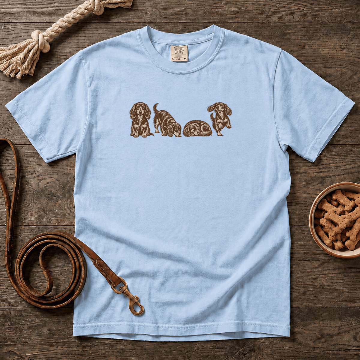 Four Doxies Longhaired T-Shirt