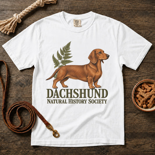 Dachshund Natural History Society Red Shorthaired Dachshund T-Shirt