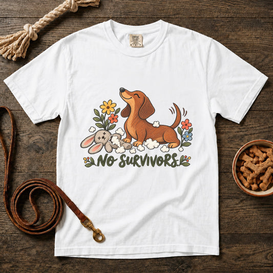 No Survivors Red Shorthaired Dachshund T-Shirt