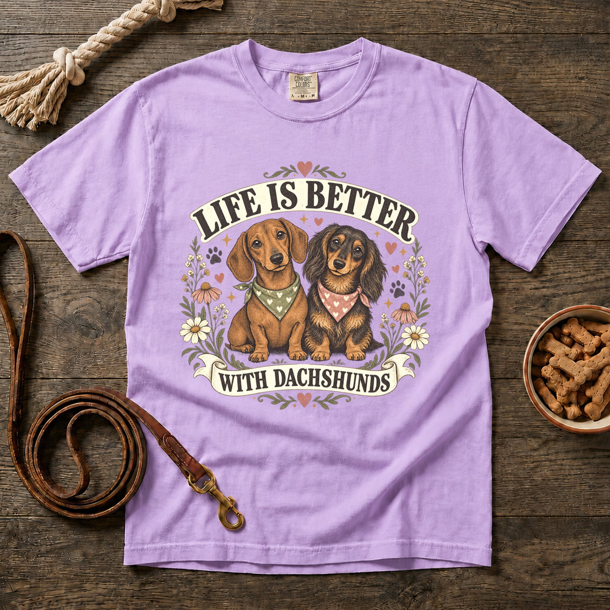 Life Is Better with Dachshunds T-Shirt