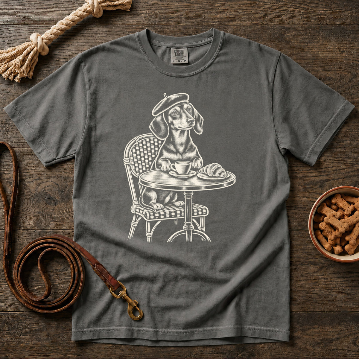French Morning Shorthaired Dachshund T-Shirt