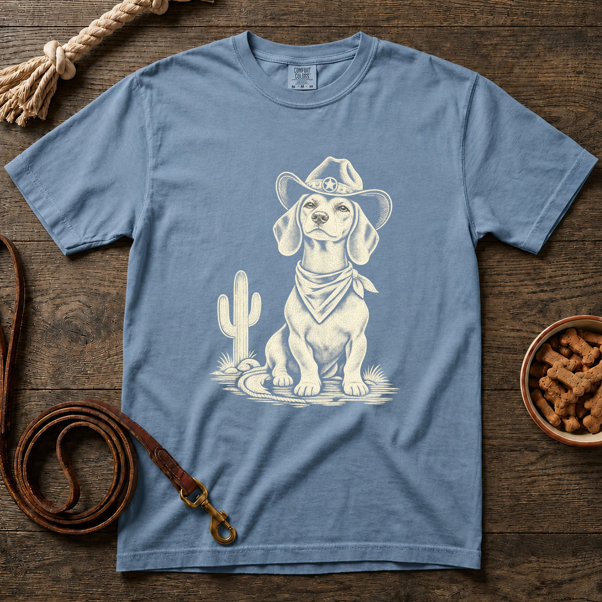 The Sheriff Shorthaired Dachshund T-Shirt