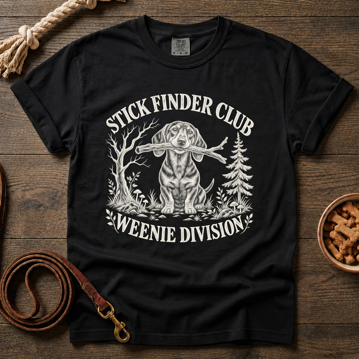 Stick Finder Club Shorthaired Dachshund T-Shirt