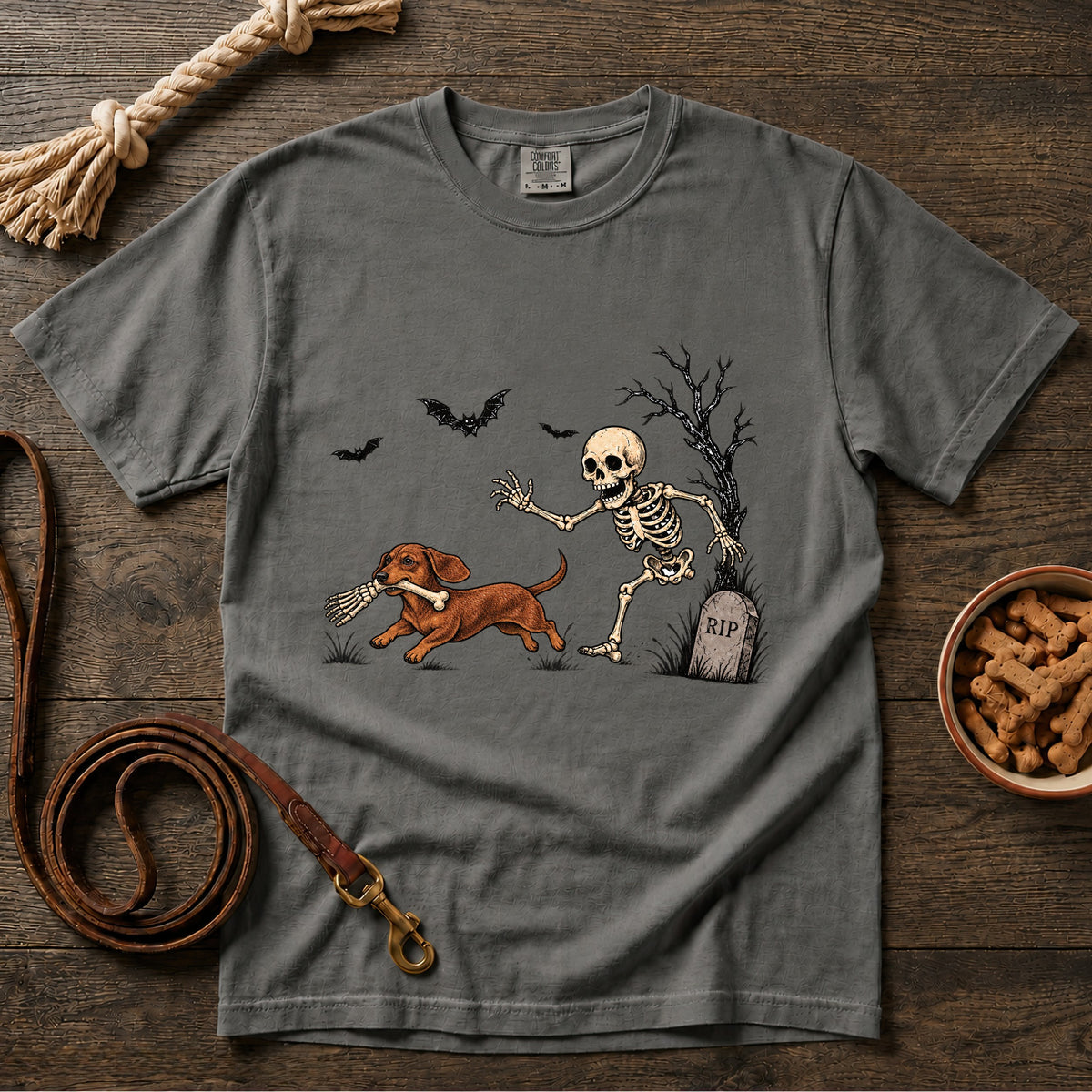 Doxie on a Bone Run T-Shirt