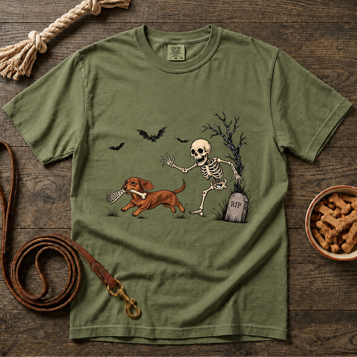Doxie on a Bone Run T-Shirt