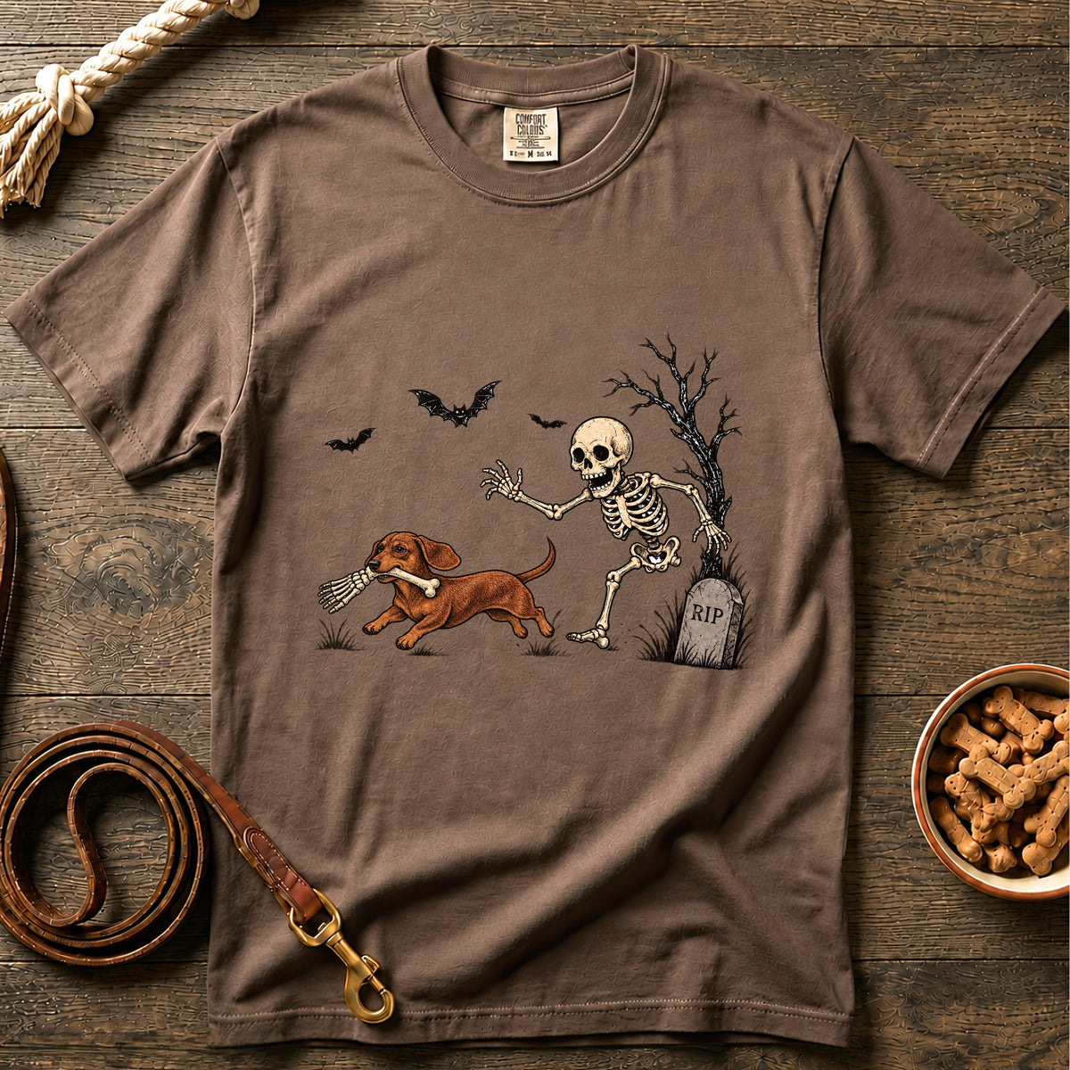 Doxie on a Bone Run T-Shirt