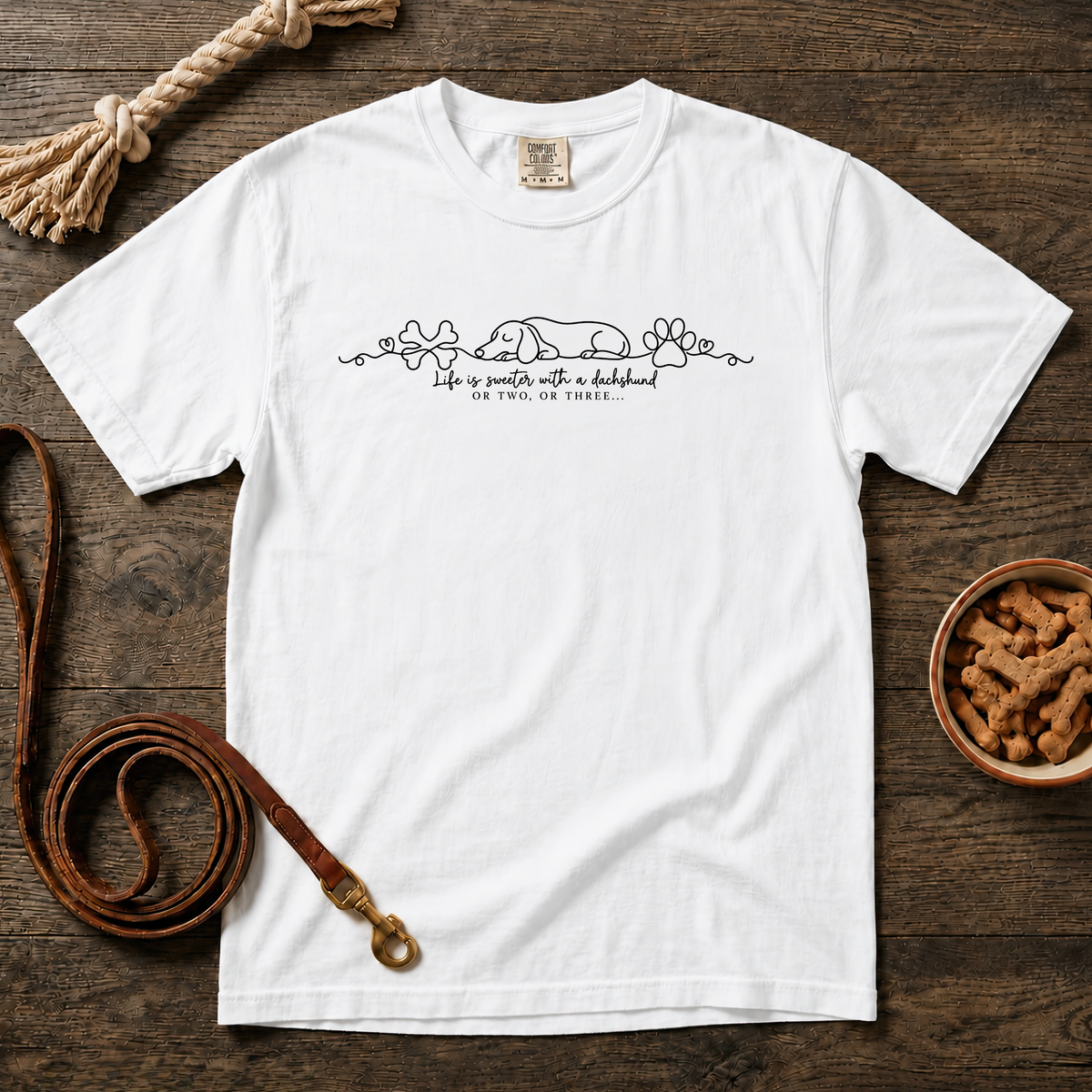 Life Is Sweeter with a Dachshund T-Shirt