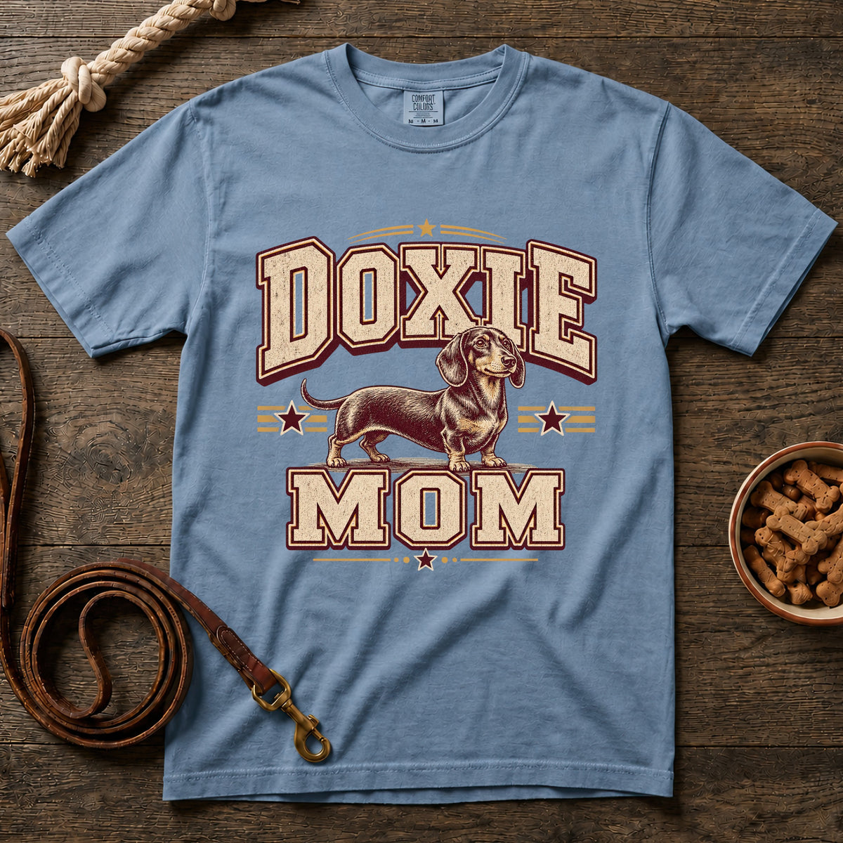 Collegiate Doxie Mom T-Shirt