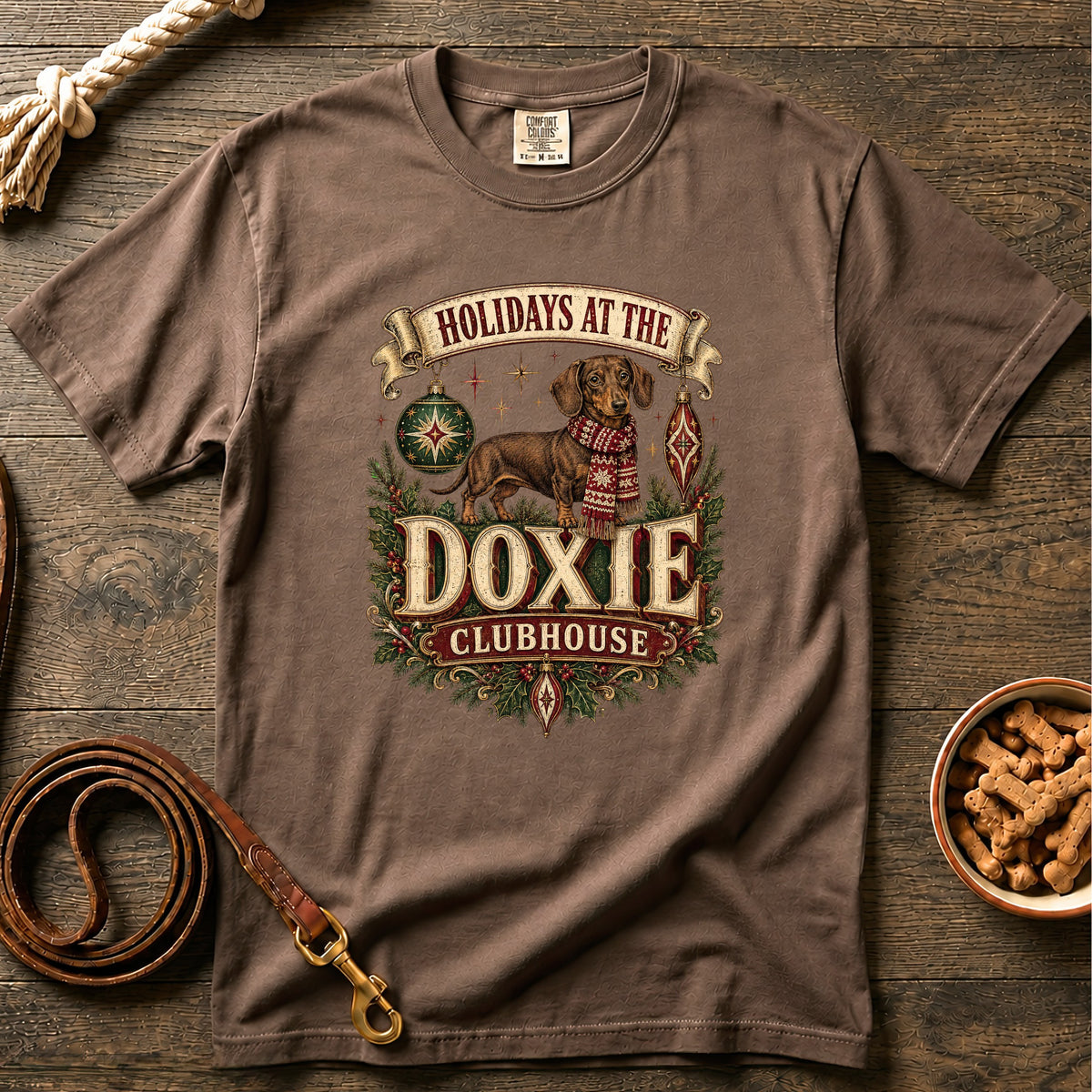 Holidays at the Doxie Clubhouse T-Shirt