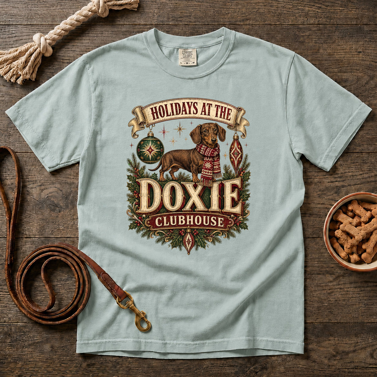 Holidays at the Doxie Clubhouse T-Shirt