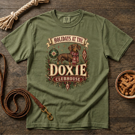 Holidays at the Doxie Clubhouse T-Shirt