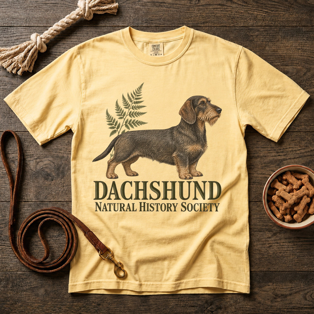 Dachshund Natural History Society Wirehaired T-Shirt