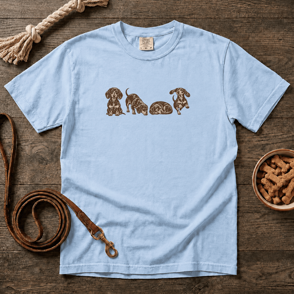 Four Doxies Shorthaired T-shirt