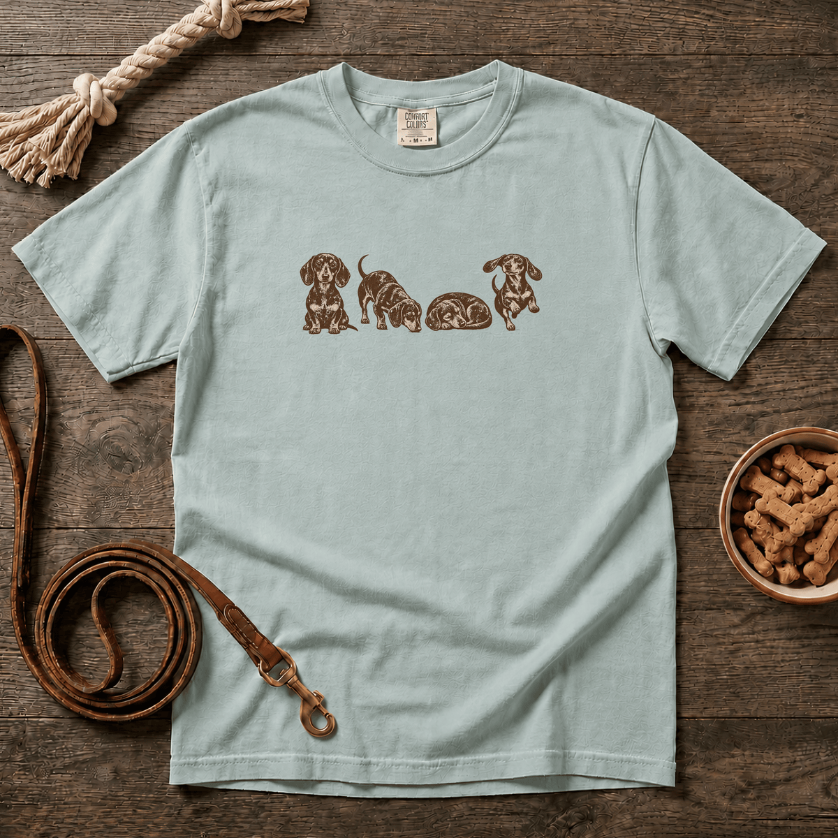 Four Doxies Shorthaired T-shirt