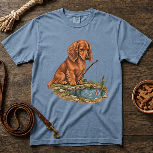 Red Longhaired Little Legs, Big Catch T-Shirt