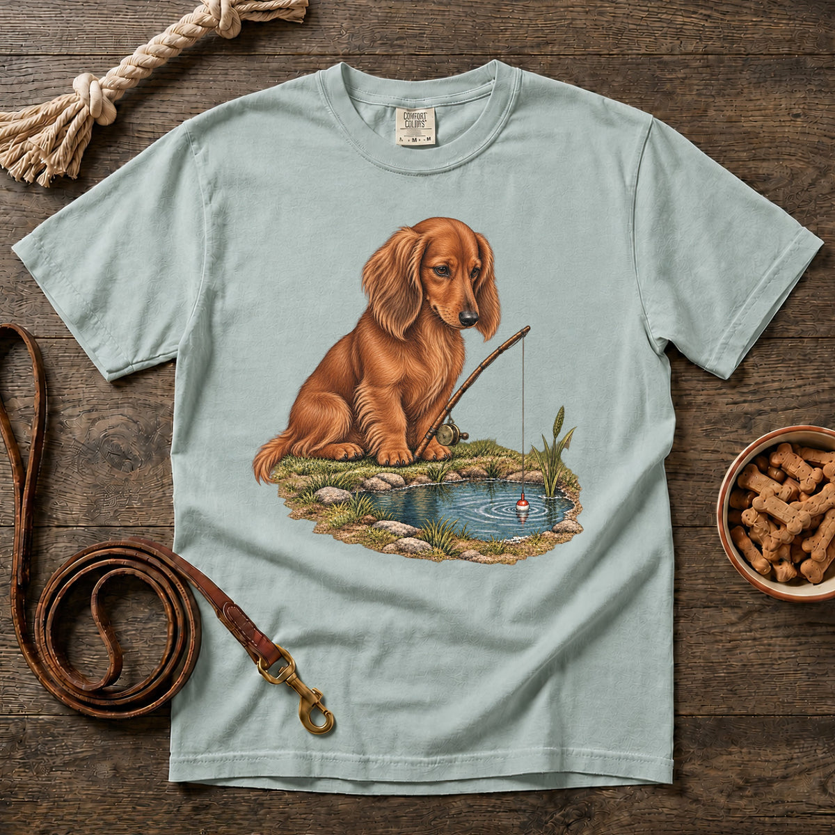 Red Longhaired Little Legs, Big Catch T-Shirt