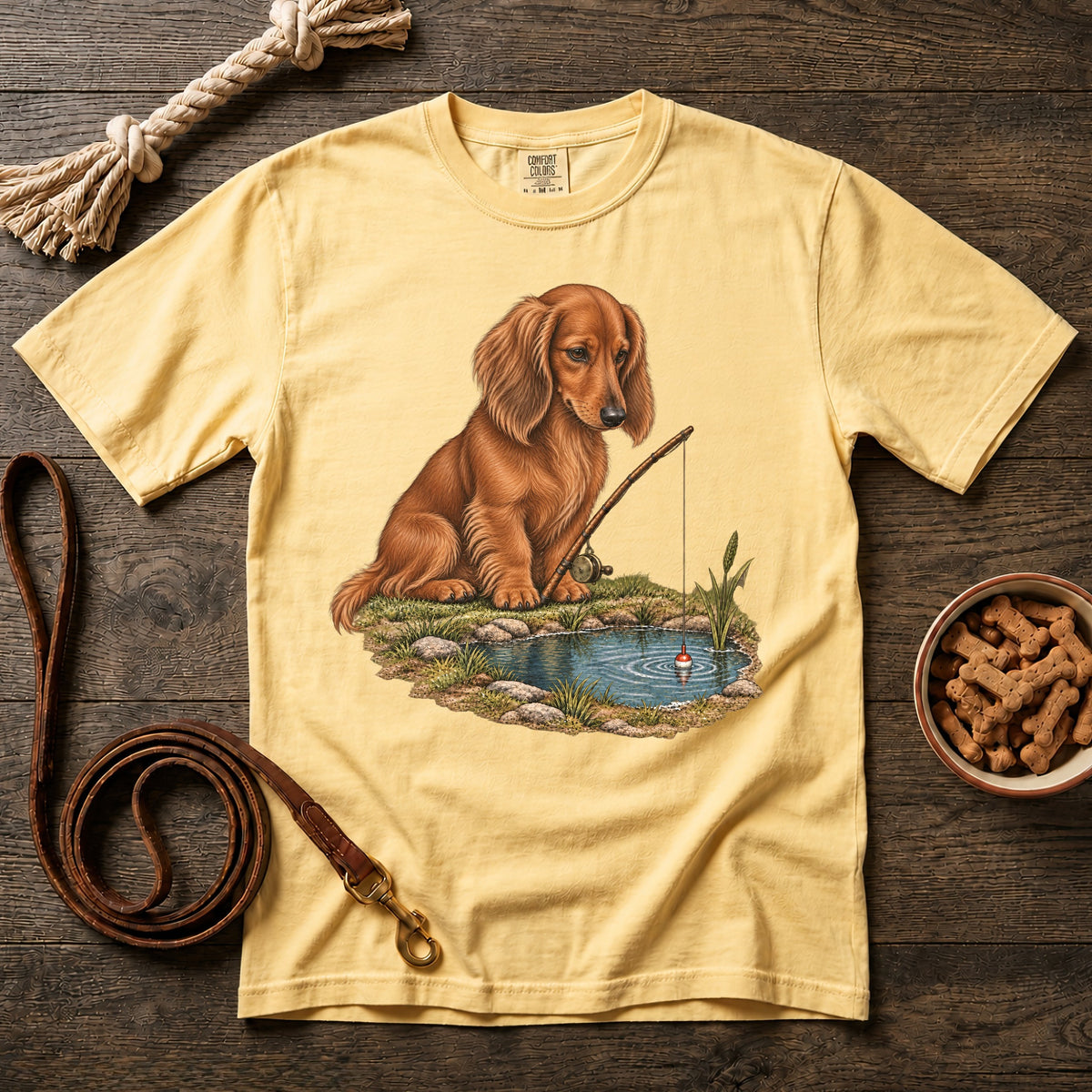 Red Longhaired Little Legs, Big Catch T-Shirt