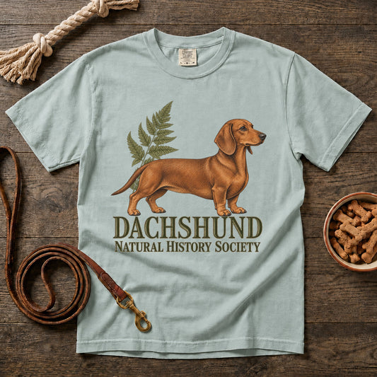 Dachshund Natural History Society Red Shorthaired Dachshund T-Shirt