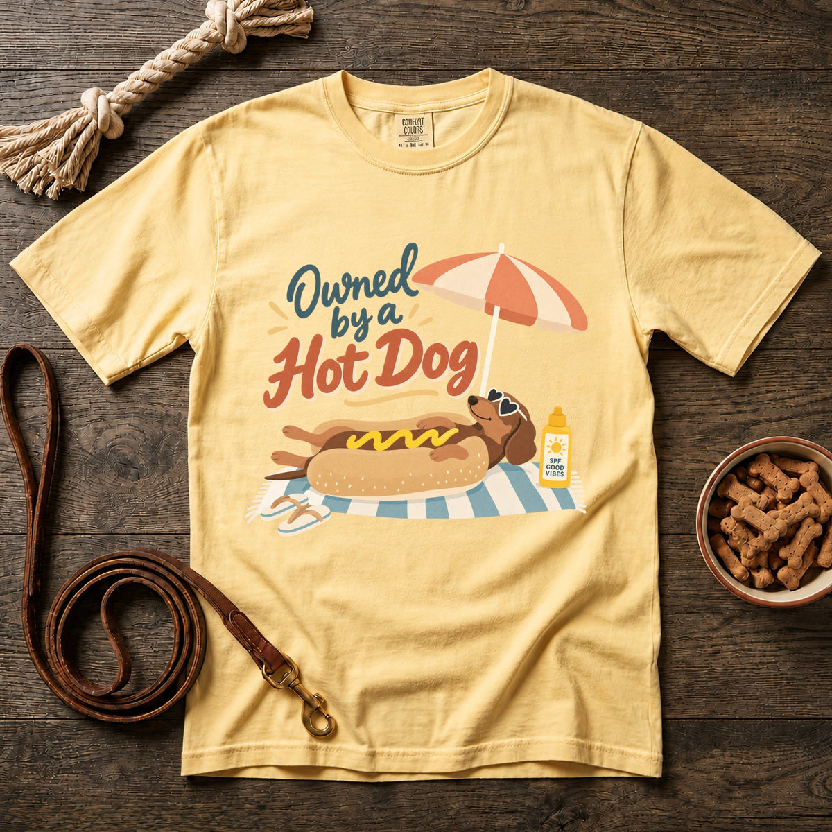 Owned by a Hot Dog T-Shirt