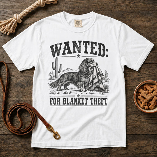 Wanted for Blanket Theft T-Shirt
