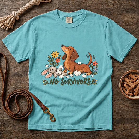 No Survivors Red Shorthaired Dachshund T-Shirt