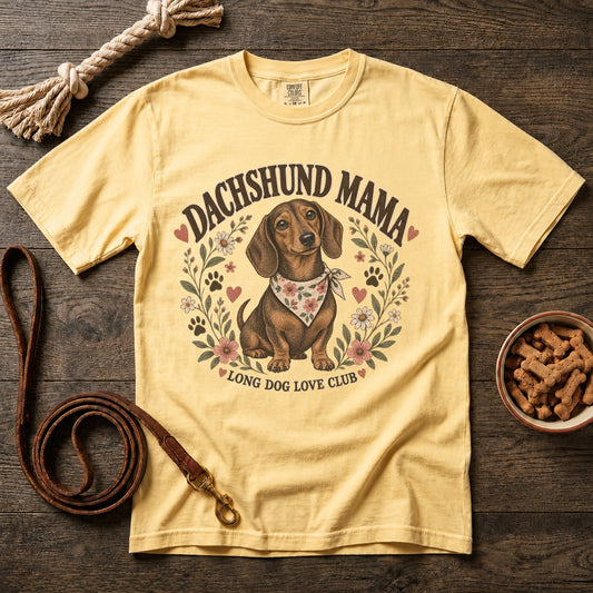 Dachshund Mama Long Dog Love Club T-Shirt