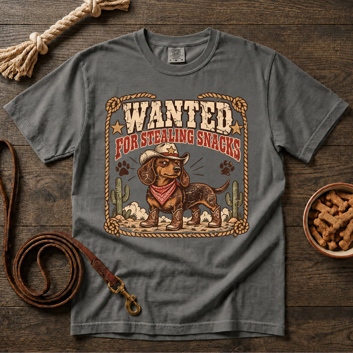 Wanted for Stealing Snacks T-Shirt