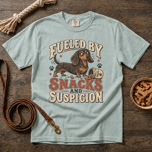 Fueled by Snacks and Suspicion T-Shirt