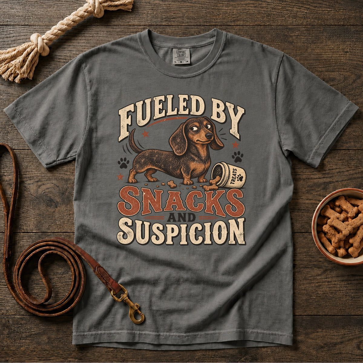 Fueled by Snacks and Suspicion T-Shirt