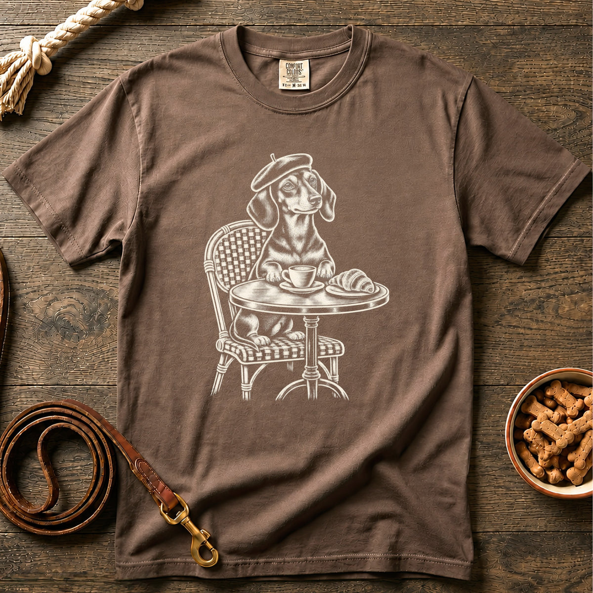 French Morning Shorthaired Dachshund T-Shirt