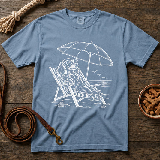 Beach Day Longhaired Dachshund T-Shirt