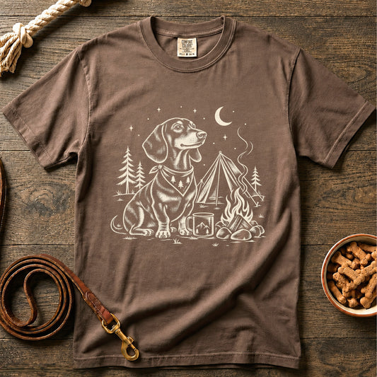 Camping Life Shorthaired Dachshund T-Shirt