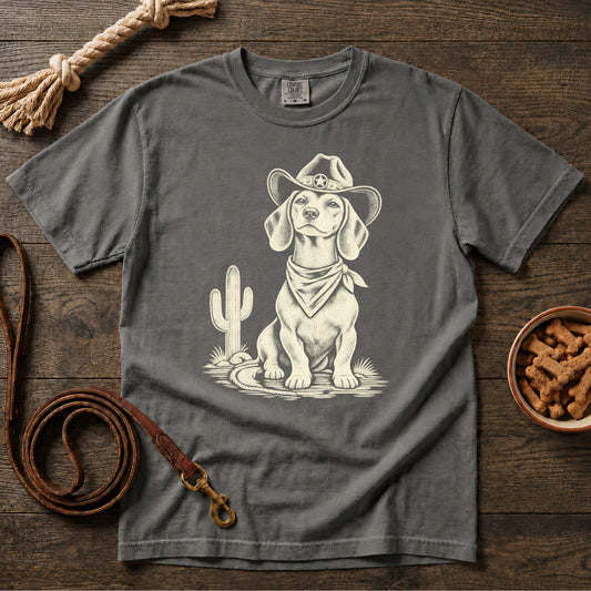 The Sheriff Shorthaired Dachshund T-Shirt