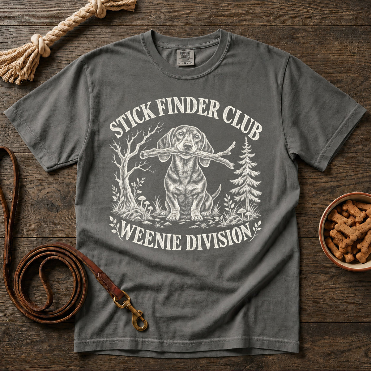 Stick Finder Club Shorthaired Dachshund T-Shirt