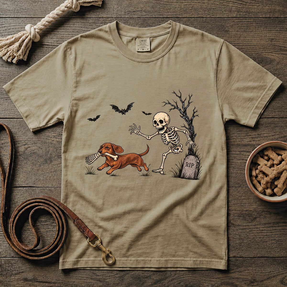 Doxie on a Bone Run T-Shirt