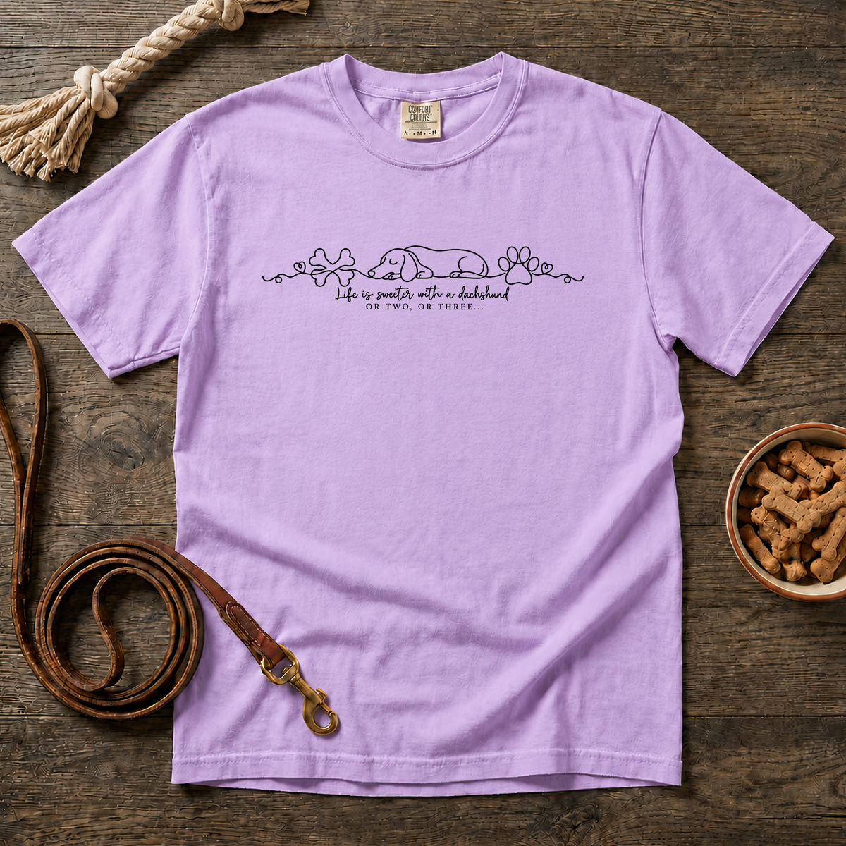 Life Is Sweeter with a Dachshund T-Shirt